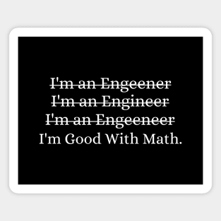 Professional operating mechanical engineer grammar student Magnet